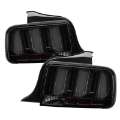 Picture of Spyder 05-09 Ford Mustang White Light Bar LED Tail Lights - Smoke ALT-YD-FM05V3-LED-SM