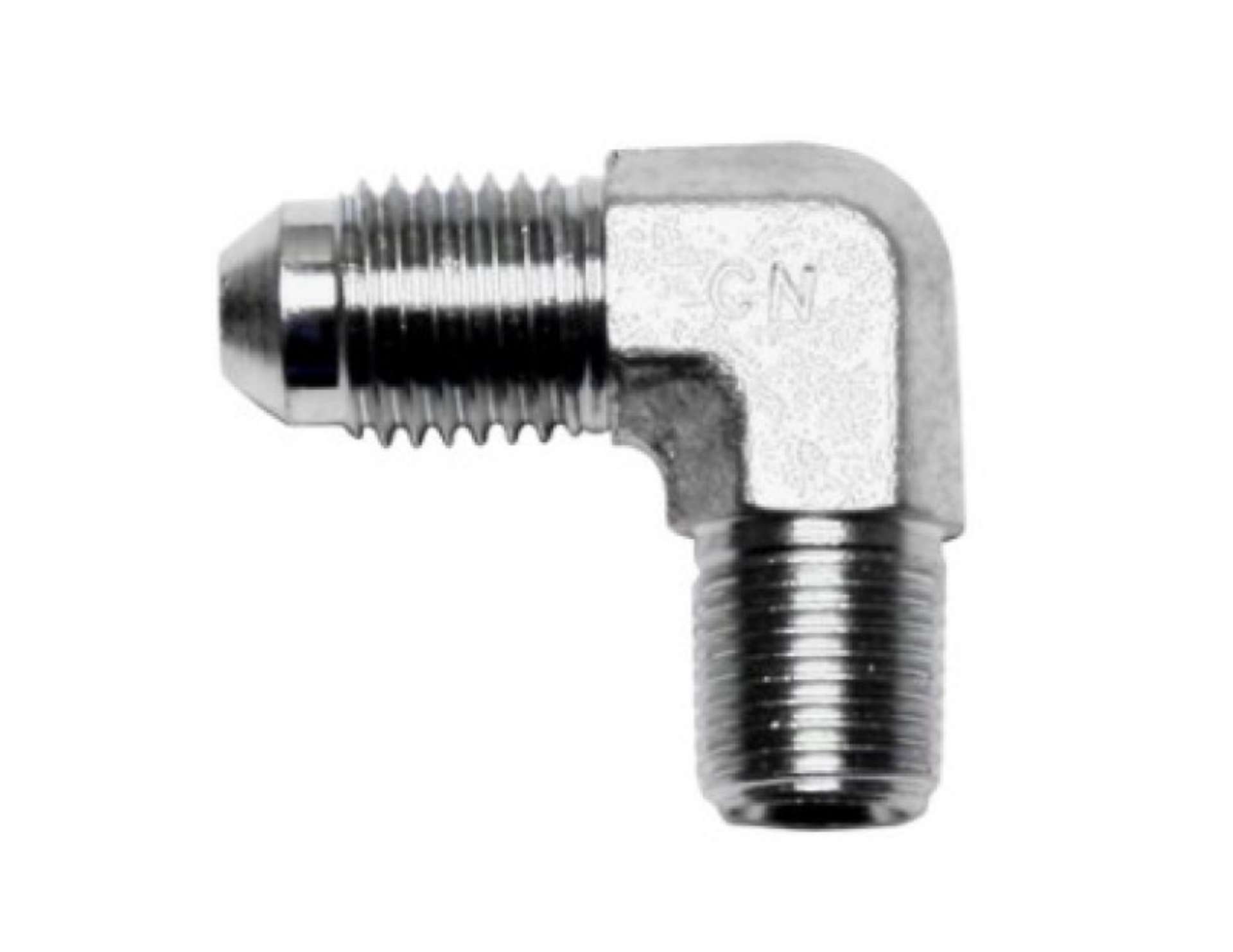 Picture of Wilwood 90 Deg Elbow Fitting -4 AN NPT Male to 1-8-27