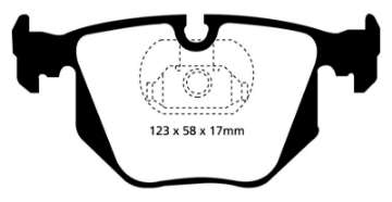 Picture of EBC 01-07 BMW M3 3-2 E46 Redstuff Rear Brake Pads