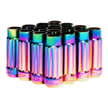 Picture of BLOX Racing 12-Sided P17 Tuner Lug Nuts 12x1-5 - NEO Chrome Steel - Set of 16
