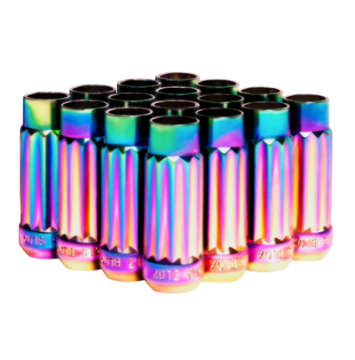 Picture of BLOX Racing 12-Sided P17 Tuner Lug Nuts 12x1-25 - NEO Chrome Steel - Set of 16