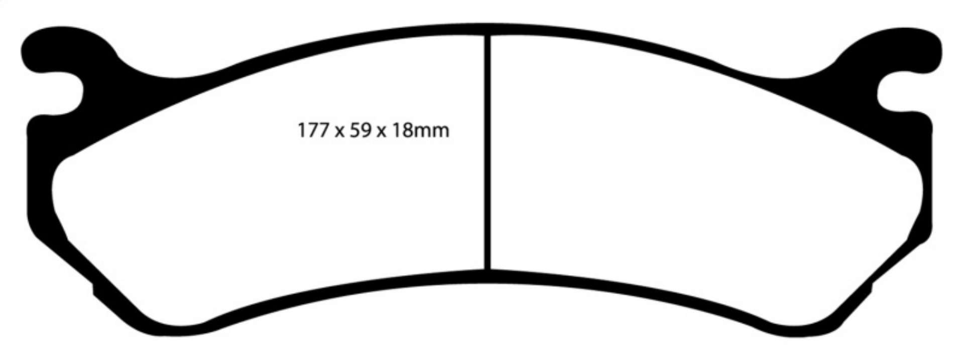 Picture of EBC 02 Cadillac Escalade 5-3 Akebono rear caliper Yellowstuff Front Brake Pads