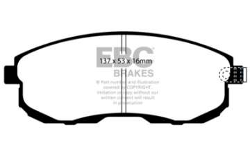 Picture of EBC 02-03 Infiniti G20 2-0 Greenstuff Front Brake Pads