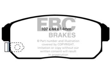 Picture of EBC 02-03 Infiniti G20 2-0 Greenstuff Rear Brake Pads