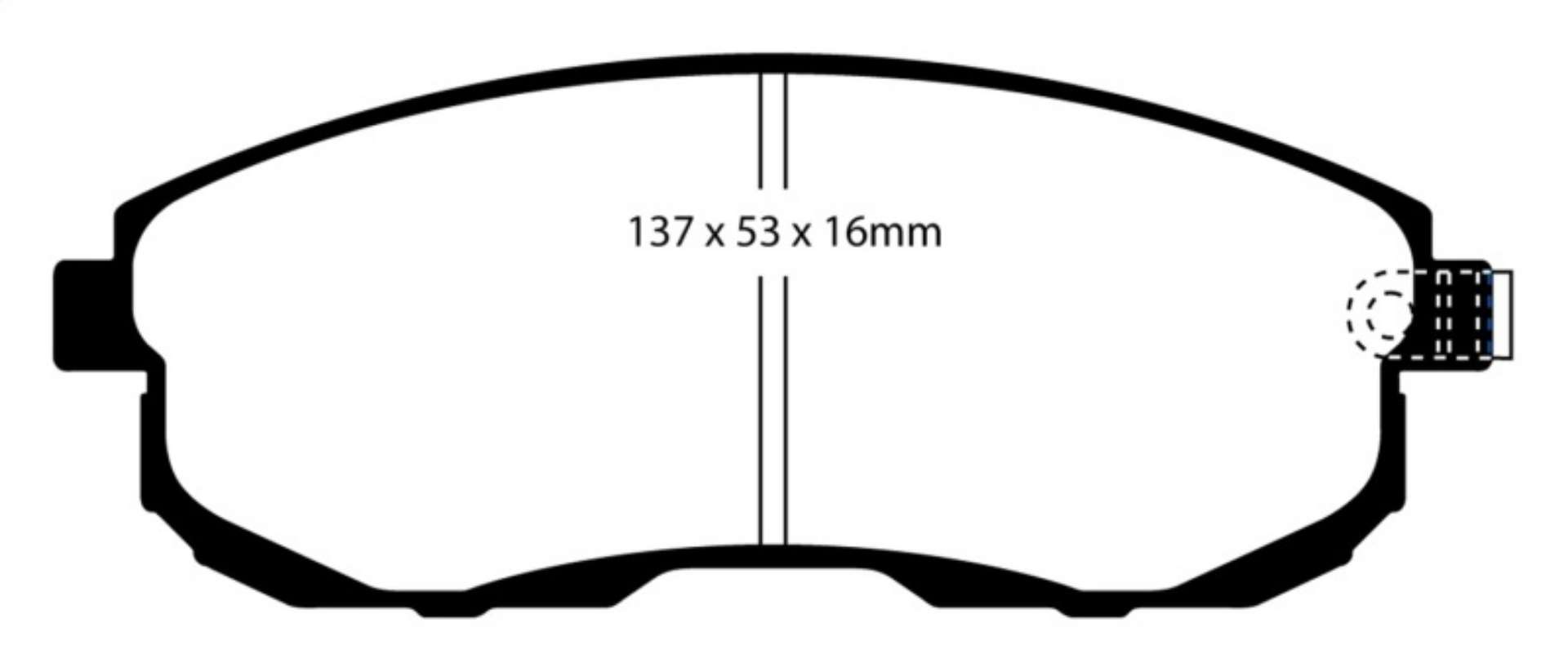 Picture of EBC 02-03 Infiniti G20 2-0 Redstuff Front Brake Pads