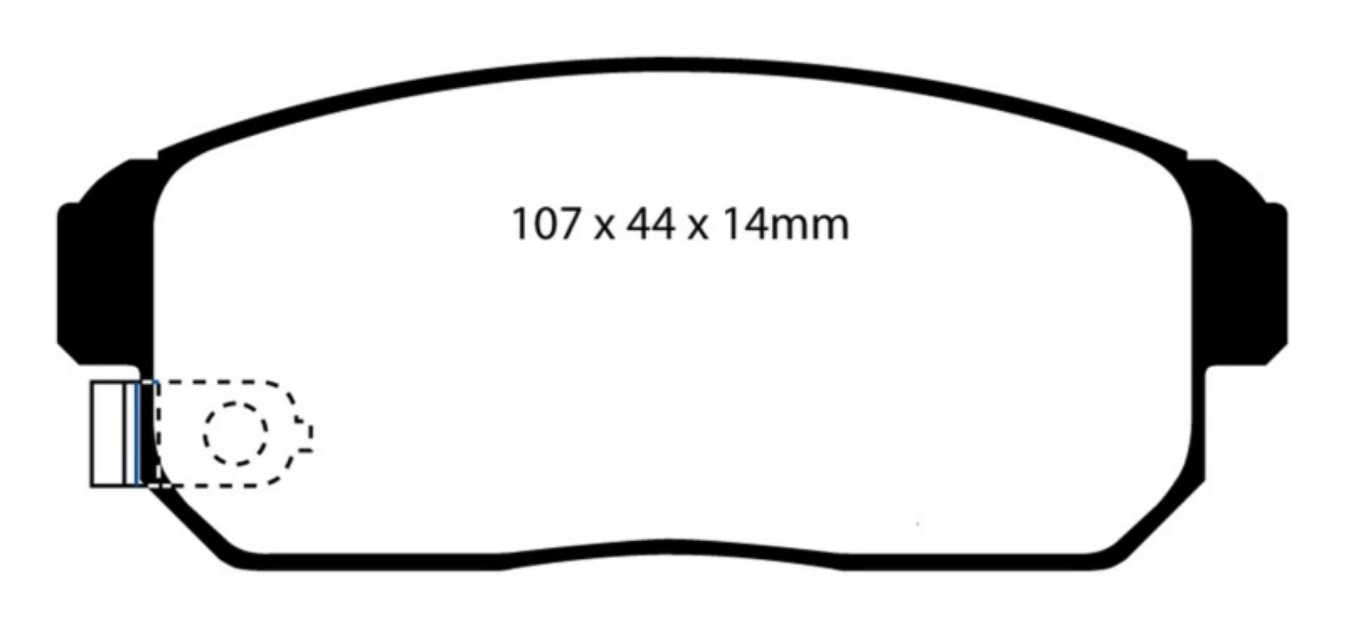 Picture of EBC 02-03 Infiniti G20 2-0 Redstuff Rear Brake Pads