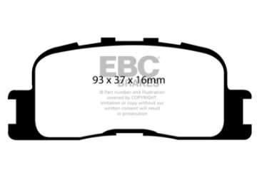 Picture of EBC 02-03 Lexus ES300 3-0 Greenstuff Rear Brake Pads