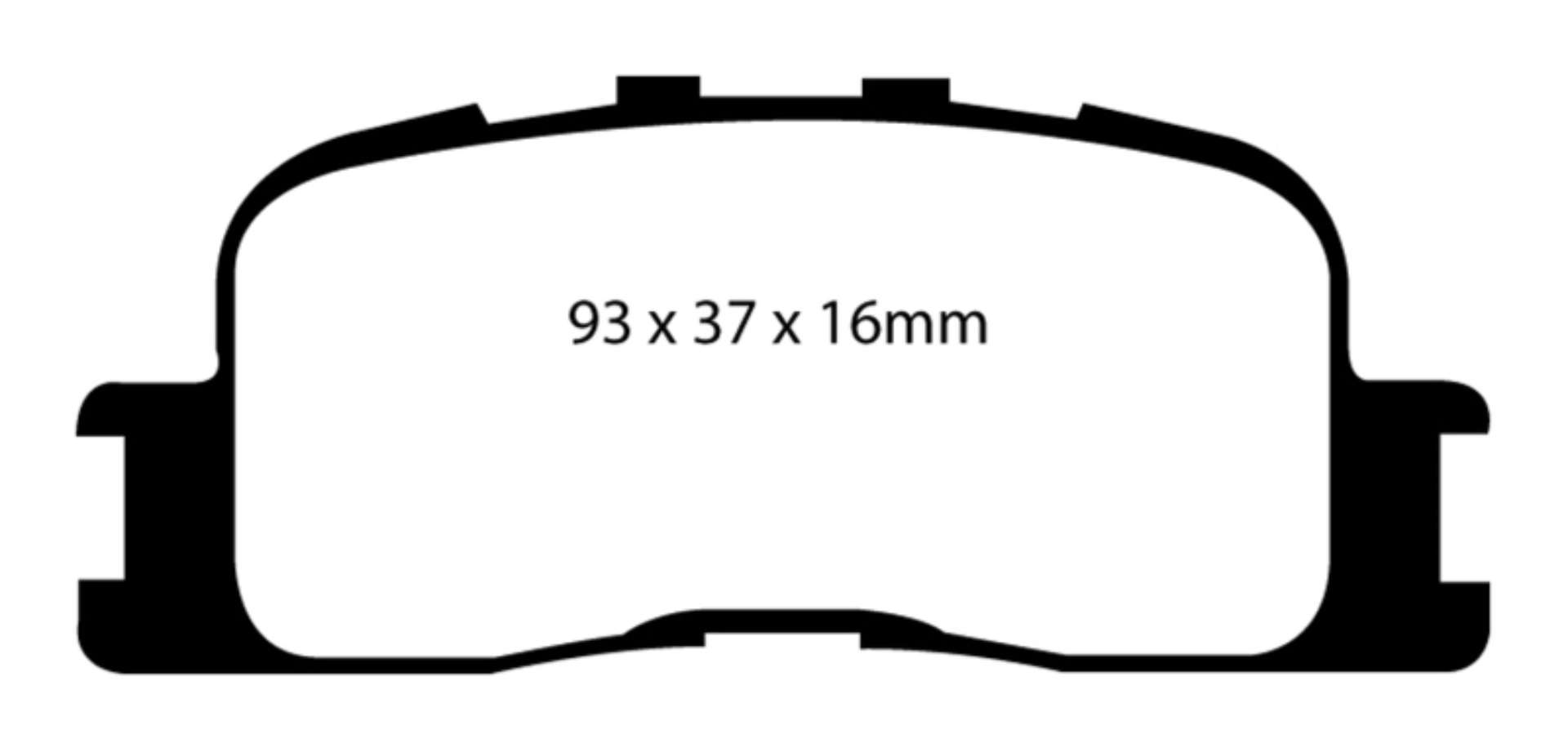 Picture of EBC 02-03 Lexus ES300 3-0 Yellowstuff Rear Brake Pads