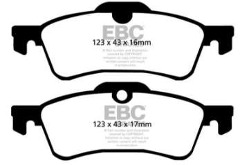 Picture of EBC 02-03 Mini Hardtop 1-6 Greenstuff Rear Brake Pads