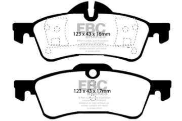 Picture of EBC 02-03 Mini Hardtop 1-6 Yellowstuff Rear Brake Pads