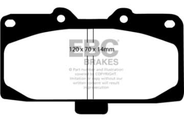 Picture of EBC 02-04 Mercedes-Benz C32 AMG W203 3-2 Supercharged Ultimax2 Front Brake Pads