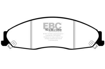 Picture of EBC 02-05 Cadillac CTS 2-6 Redstuff Front Brake Pads