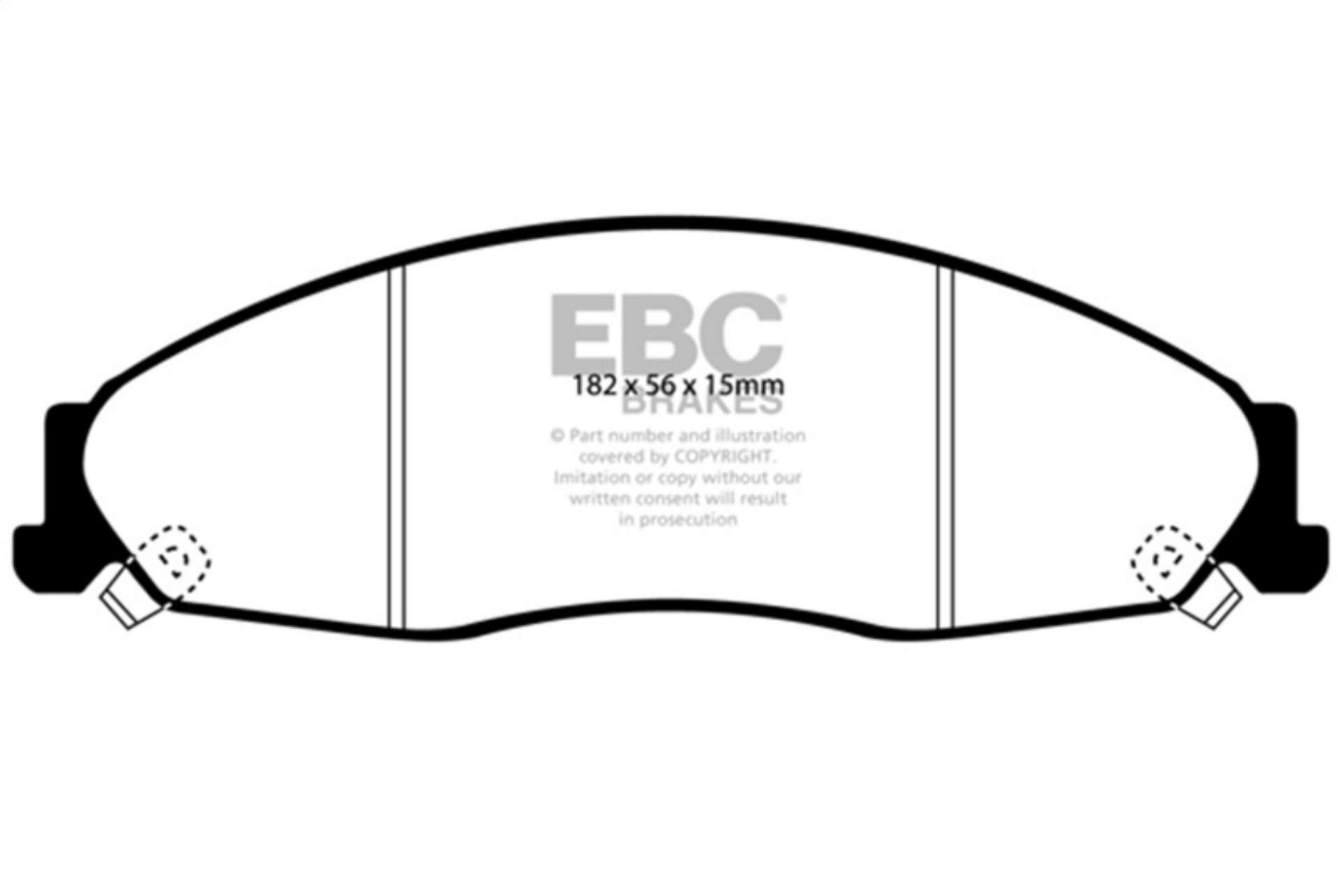 Picture of EBC 02-05 Cadillac CTS 2-6 Yellowstuff Front Brake Pads