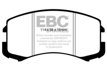 Picture of EBC 02-05 Mitsubishi Lancer 2-0 ES Ultimax2 Front Brake Pads