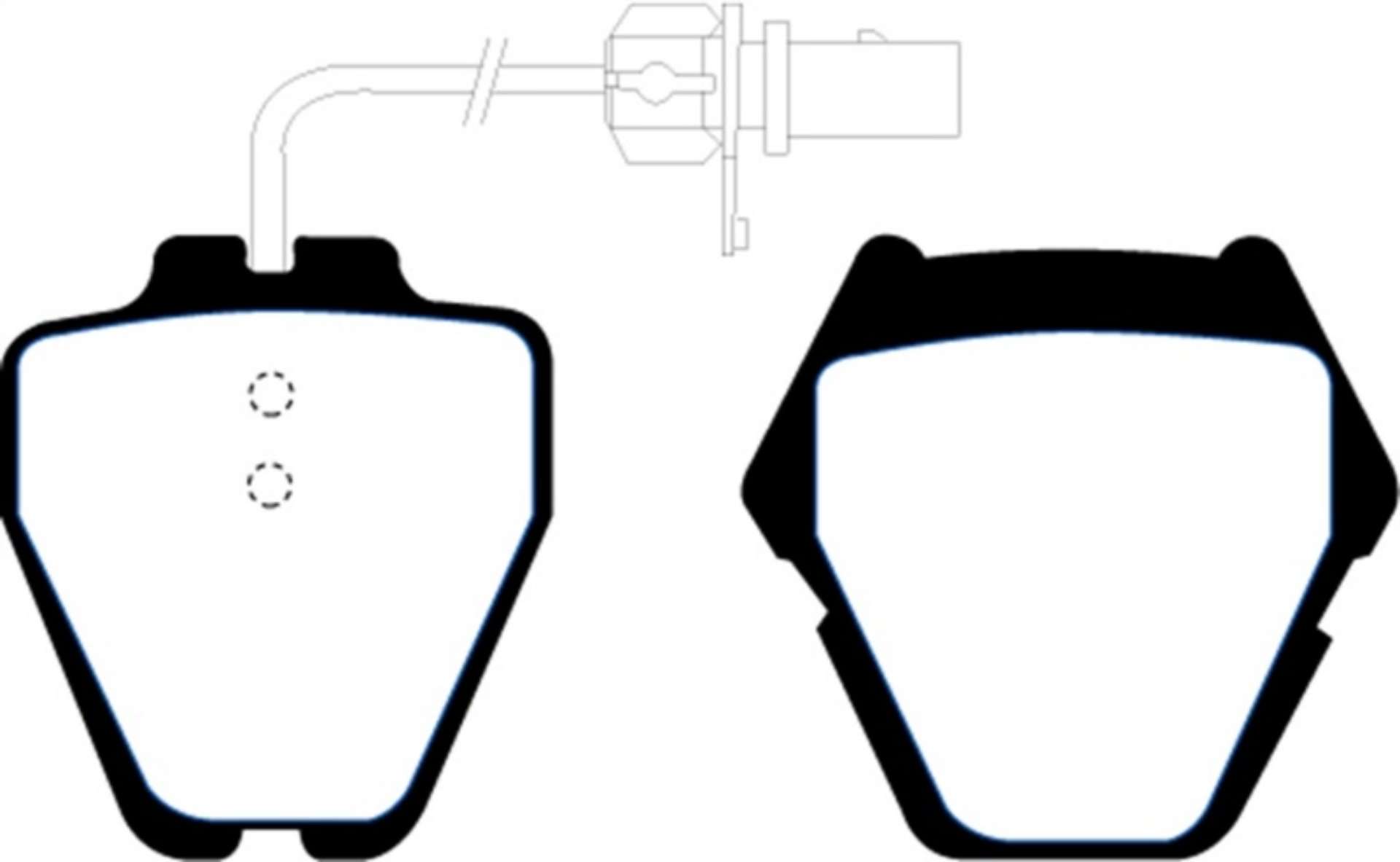 Picture of EBC 02-05 Volkswagen Passat 4-0 8 Pad Set Greenstuff Front Brake Pads