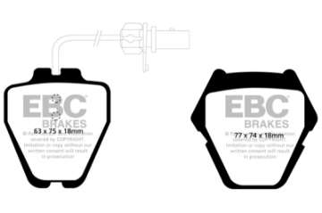 Picture of EBC 02-05 Volkswagen Passat 4-0 8 Pad Set Greenstuff Front Brake Pads