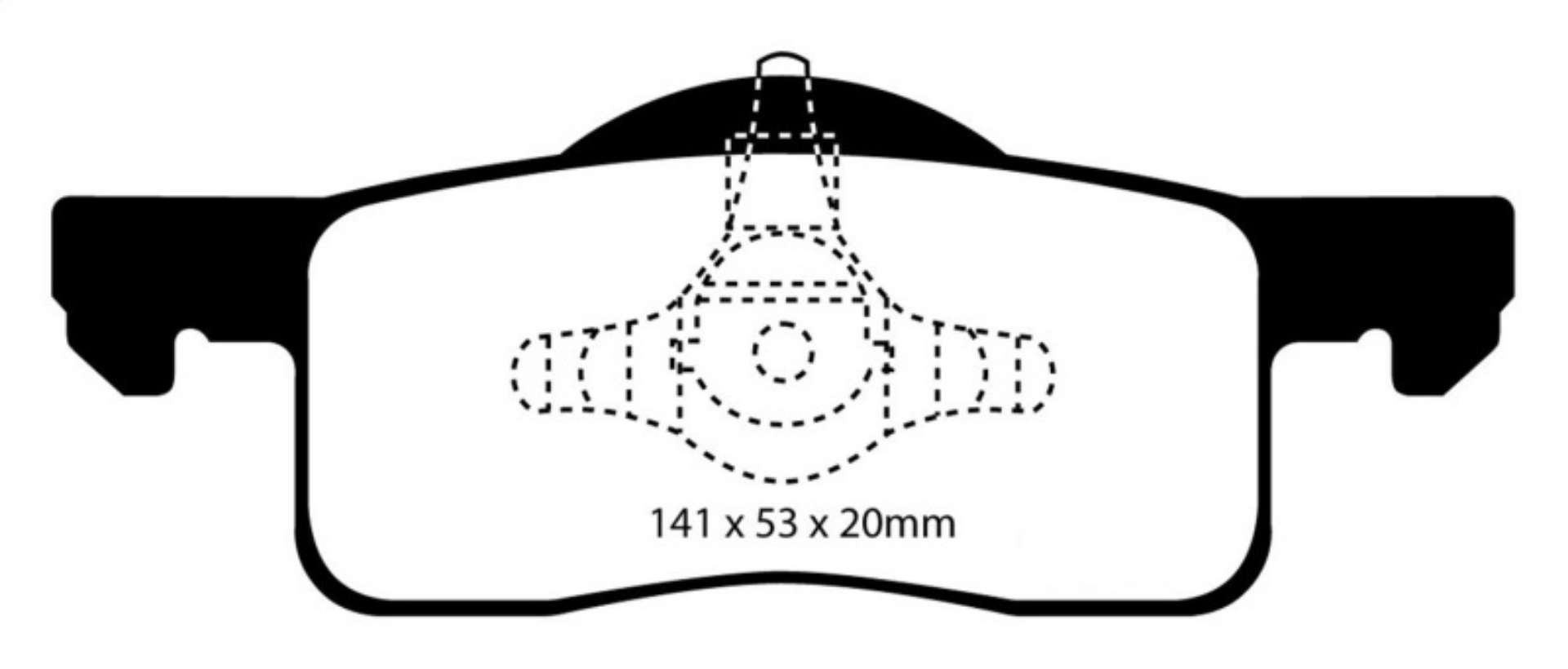 Picture of EBC 02-06 Ford Expedition 4-6 2WD Greenstuff Rear Brake Pads