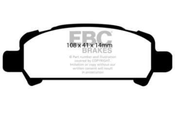 Picture of EBC 02-06 Subaru Baja 2-5 Redstuff Rear Brake Pads