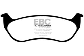 Picture of EBC 02-07 Jeep Liberty 2-4 Extra Duty Rear Brake Pads