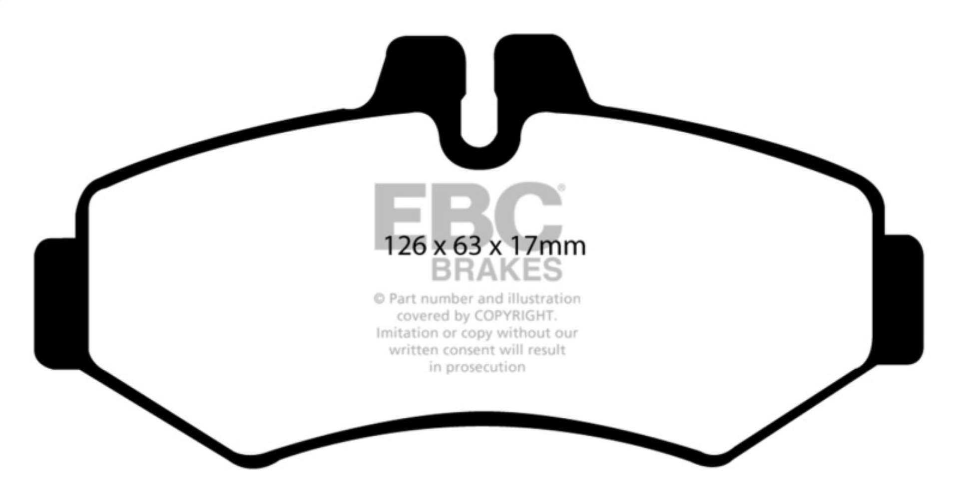 Picture of EBC 02-08 Mercedes-Benz G500 5-0 Yellowstuff Rear Brake Pads