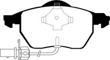 Picture of EBC 02-08 Volkswagen Passat 1-8 Turbo Greenstuff Front Brake Pads