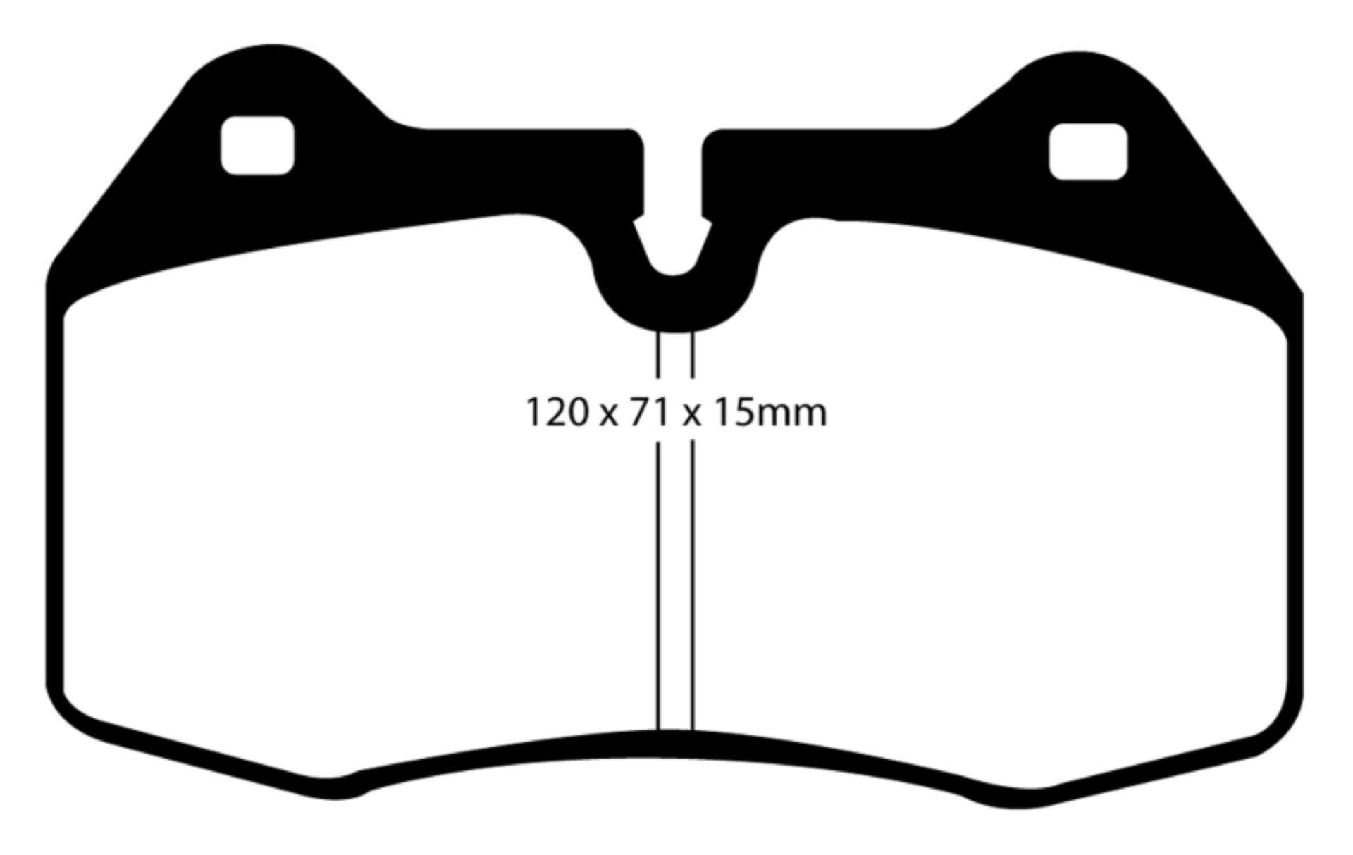 Picture of EBC 03-04 Infiniti G35 3-5 Manual Brembo Bluestuff Front Brake Pads