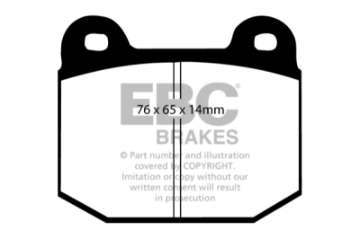 Picture of EBC 03-04 Infiniti G35 3-5 Manual Brembo Bluestuff Rear Brake Pads