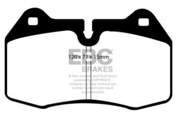 Picture of EBC 03-04 Infiniti G35 3-5 Manual Brembo Greenstuff Front Brake Pads