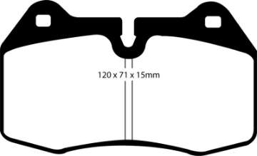 Picture of EBC 03-04 Infiniti G35 3-5 Manual Brembo Yellowstuff Front Brake Pads