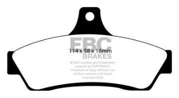 Picture of EBC 03-04 Pontiac GTO 5-7 Solid Rear Rotors Bluestuff Rear Brake Pads