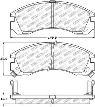 Picture of StopTech Street Select Brake Pads w-Hardware - Front