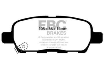 Picture of EBC 03-05 Infiniti FX35 3-5 Greenstuff Rear Brake Pads