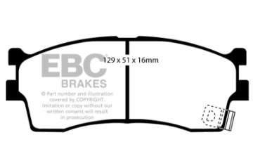 Picture of EBC 03-05 Kia Rio Cinco 1-6 Ultimax2 Front Brake Pads