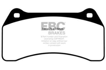 Picture of EBC 03-06 Jaguar XJR 4-2 Supercharged Redstuff Front Brake Pads