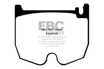 Picture of EBC 03-06 Mercedes-Benz CL55 AMG 5-4 Supercharged Redstuff Front Brake Pads