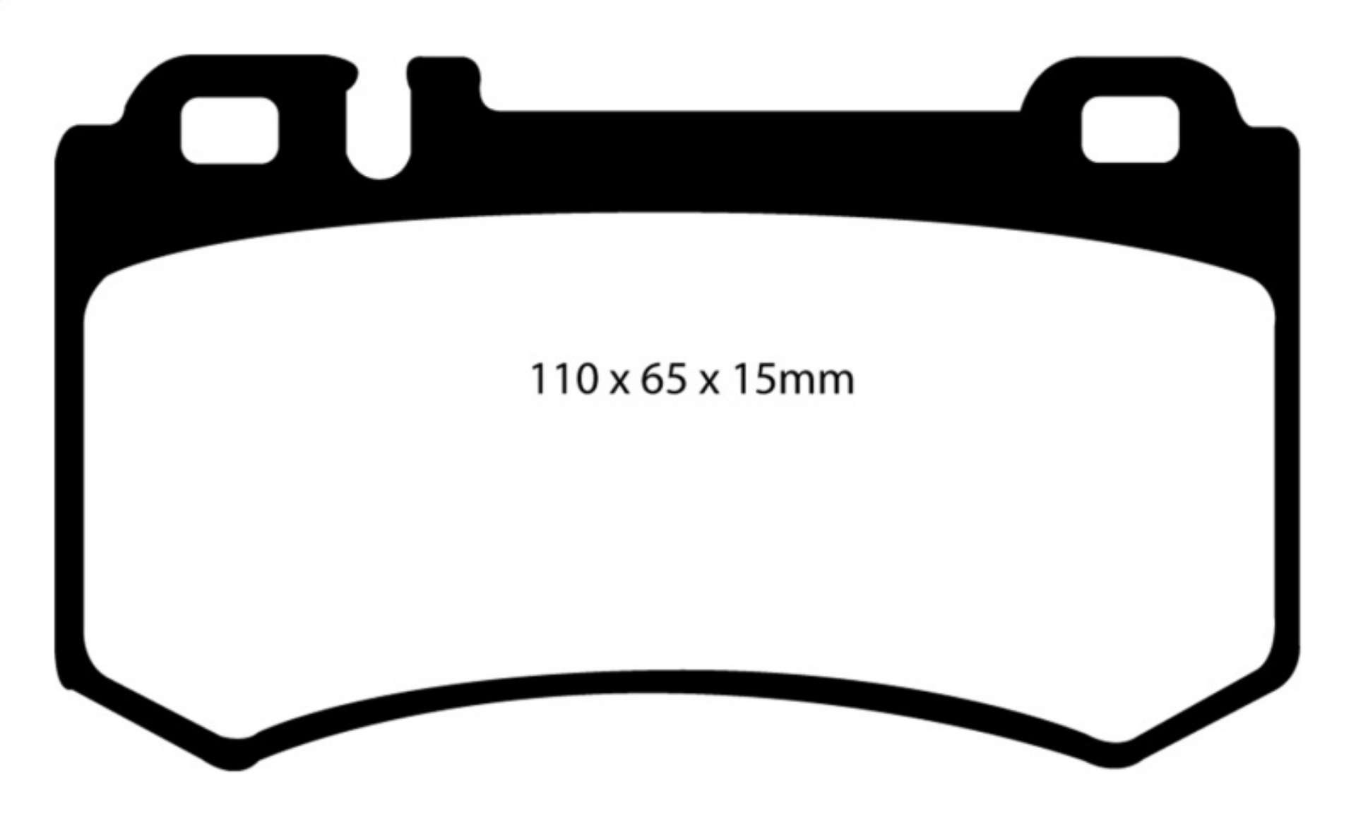 Picture of EBC 03-06 Mercedes-Benz CL55 AMG 5-4 Supercharged Yellowstuff Rear Brake Pads