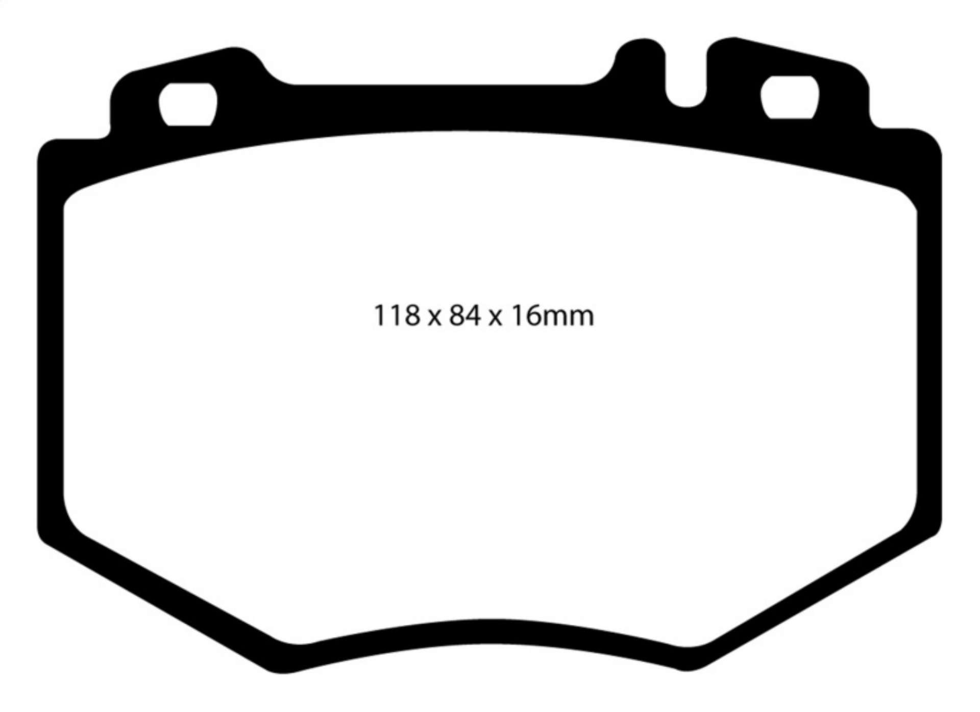 Picture of EBC 03-06 Mercedes-Benz CL600 5-5 Twin Turbo Redstuff Front Brake Pads