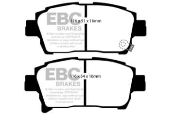 Picture of EBC 03-07 Scion XA 1-5 Greenstuff Front Brake Pads