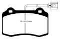 Picture of EBC 03-07 Volvo S60 2-5 Turbo R Greenstuff Rear Brake Pads