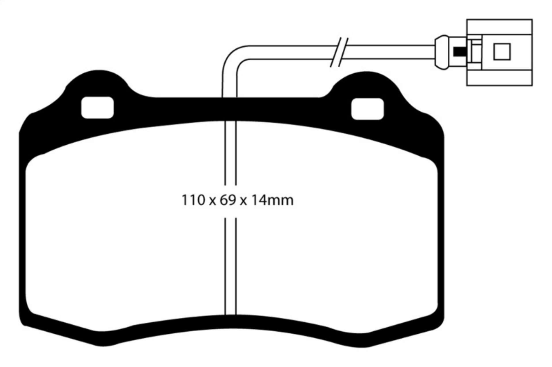 Picture of EBC 03-07 Volvo S60 2-5 Turbo R Greenstuff Rear Brake Pads