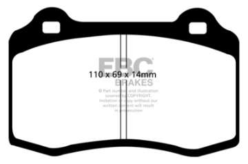 Picture of EBC 03-07 Volvo S60 2-5 Turbo R Greenstuff Rear Brake Pads