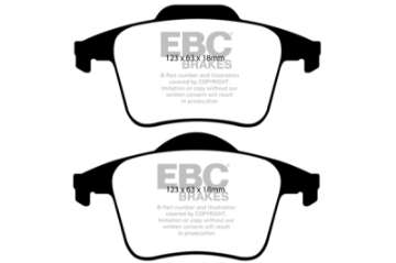 Picture of EBC 03-07 Volvo XC90 2-5 Turbo Redstuff Rear Brake Pads