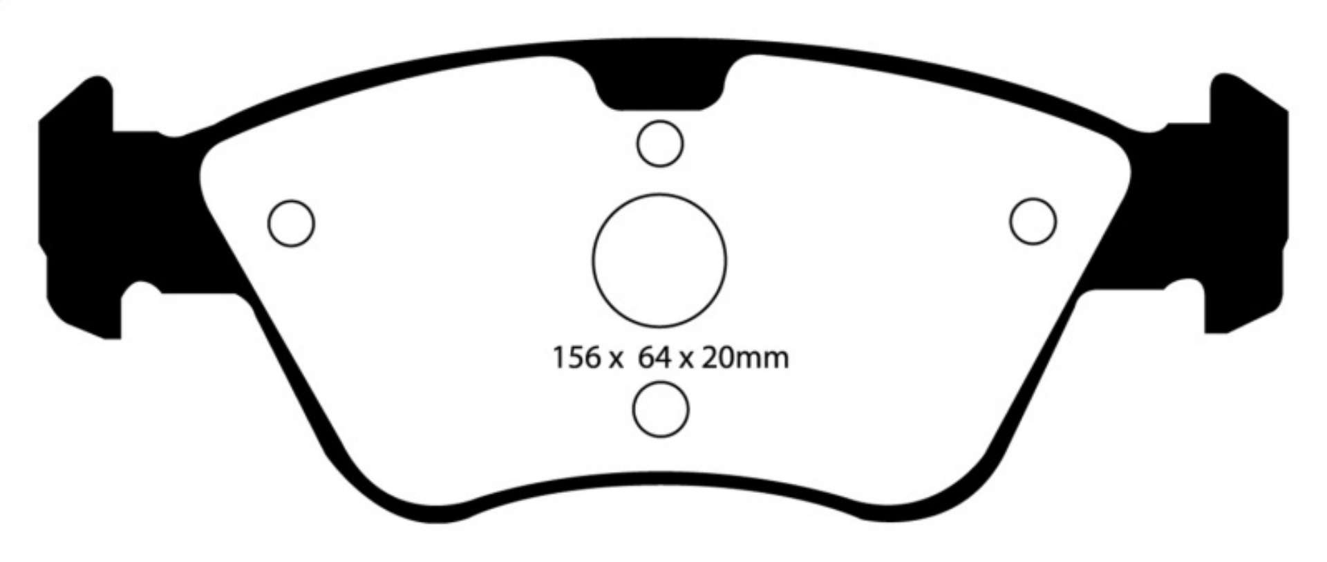 Picture of EBC 03-08 Chrysler Crossfire 3-2 Yellowstuff Front Brake Pads