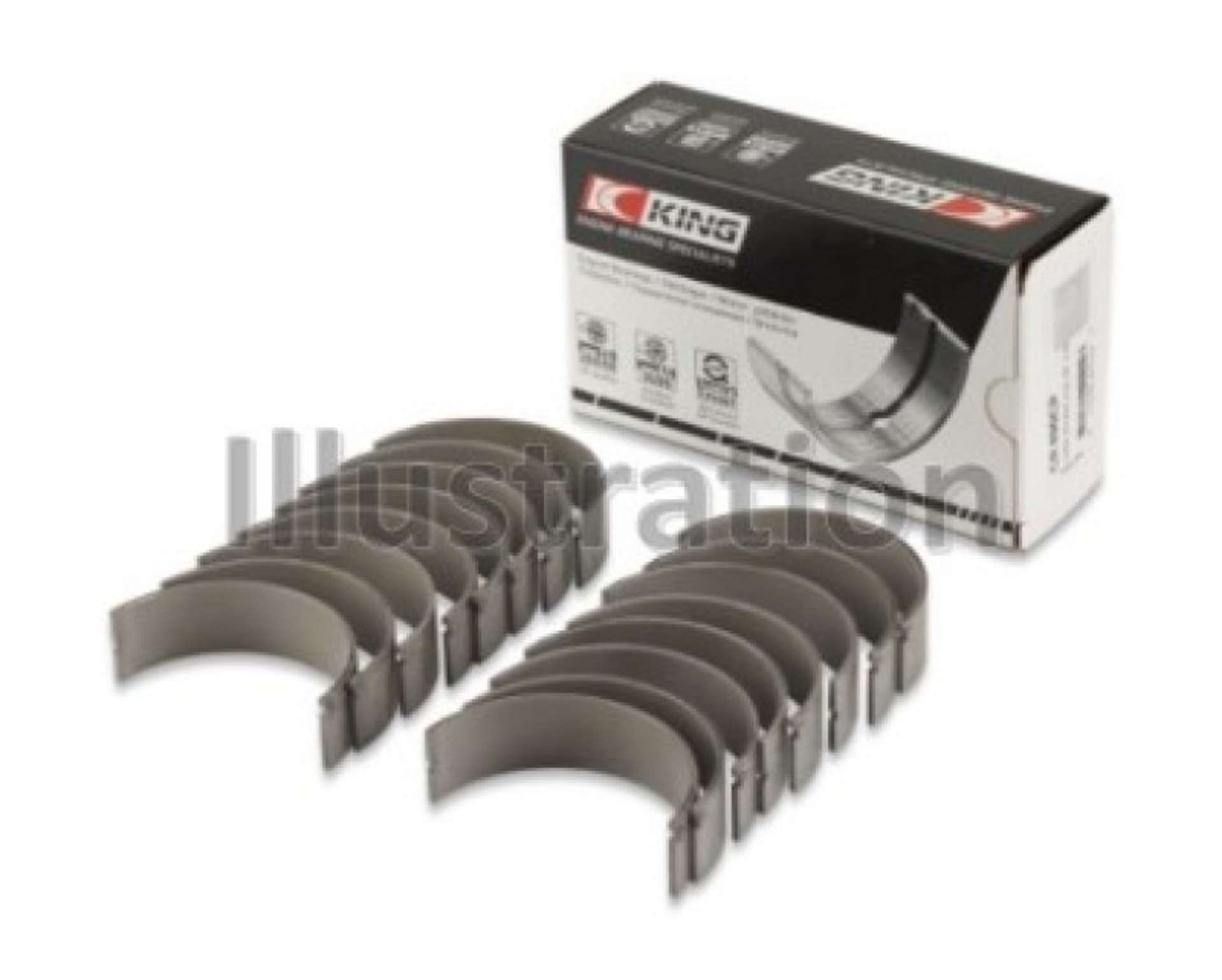 Picture of King Nissan VK56DE - VK56VDS - VK45DE - VK50VE Size STD Rod Bearing Set