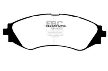 Picture of EBC 03-11 Chevrolet Aveo 1-6 Ultimax2 Front Brake Pads