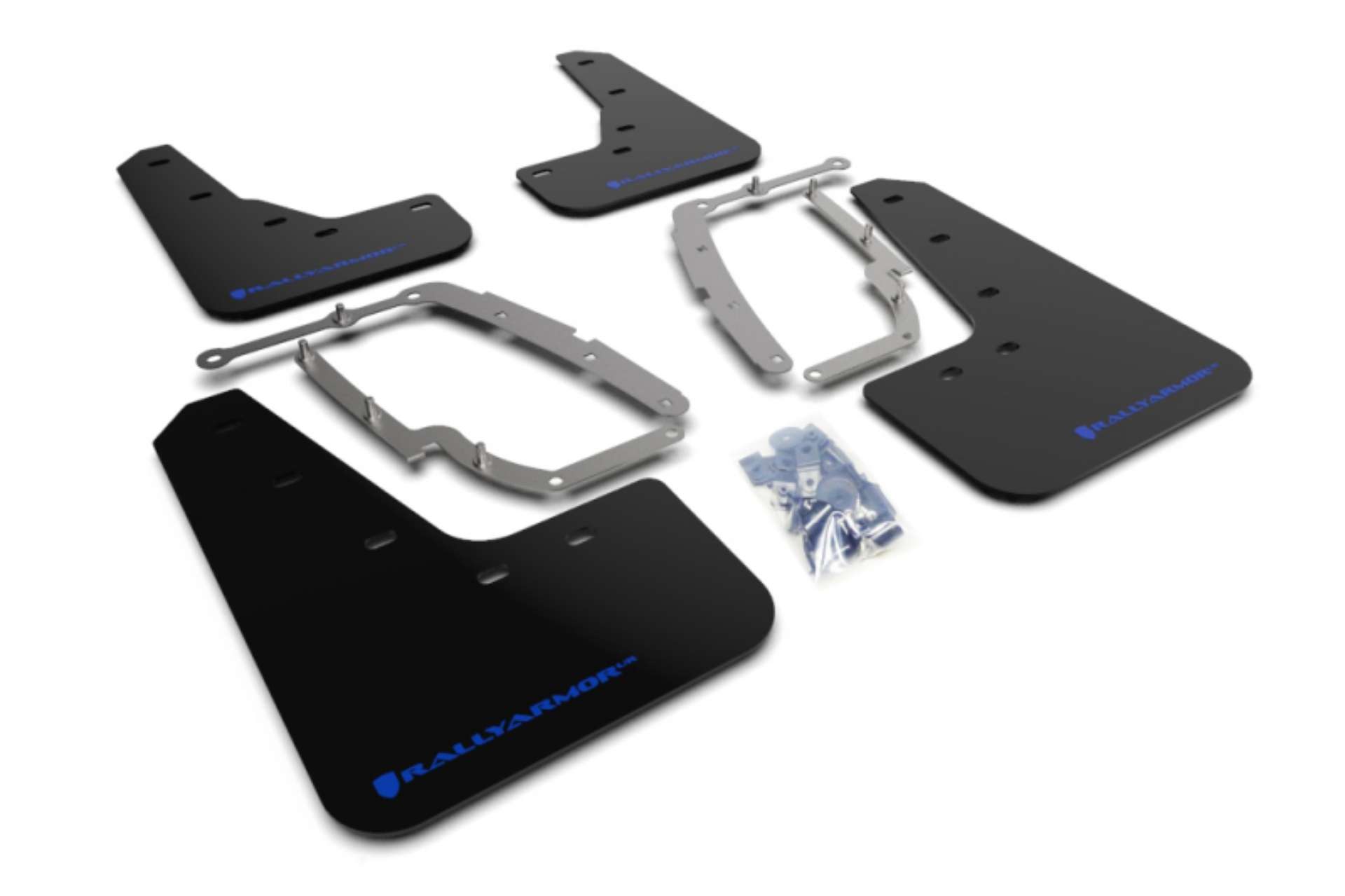 Picture of Rally Armor 17-23 Tesla Model 3 Black UR Mud Flap w-Blue Logo