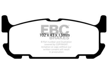 Picture of EBC 04-05 Mazda Miata MX5 1-8 Sports Suspension Greenstuff Rear Brake Pads