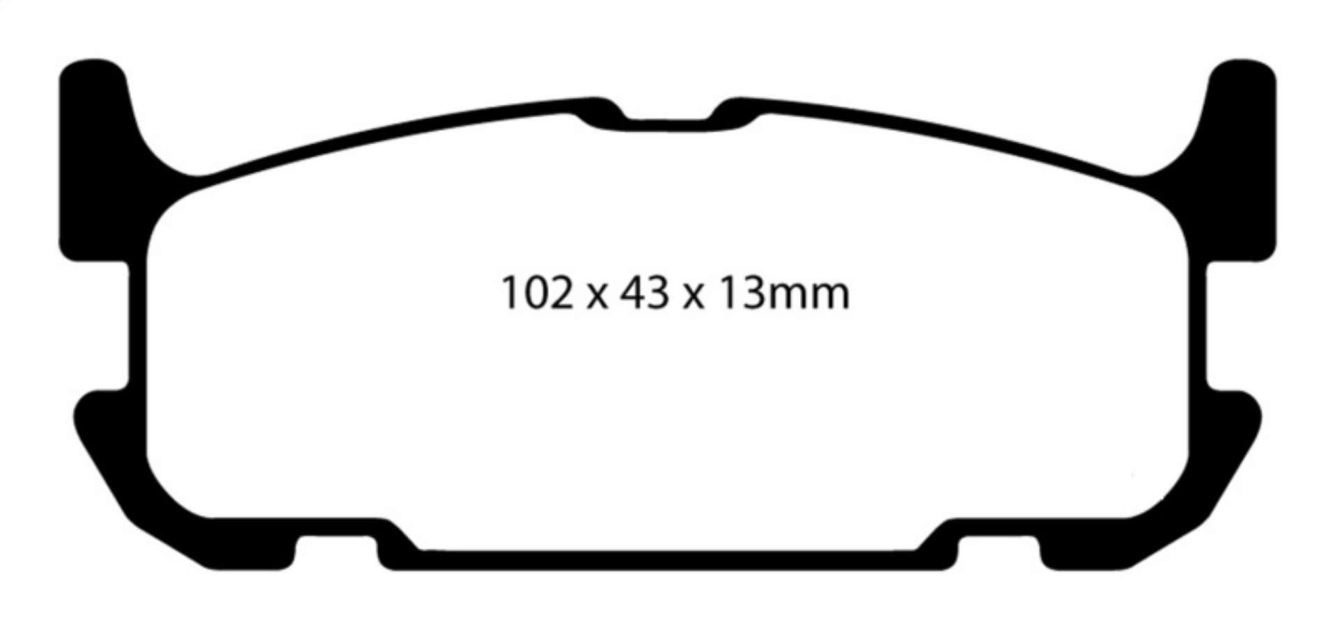 Picture of EBC 04-05 Mazda Miata MX5 1-8 Sports Suspension Redstuff Rear Brake Pads