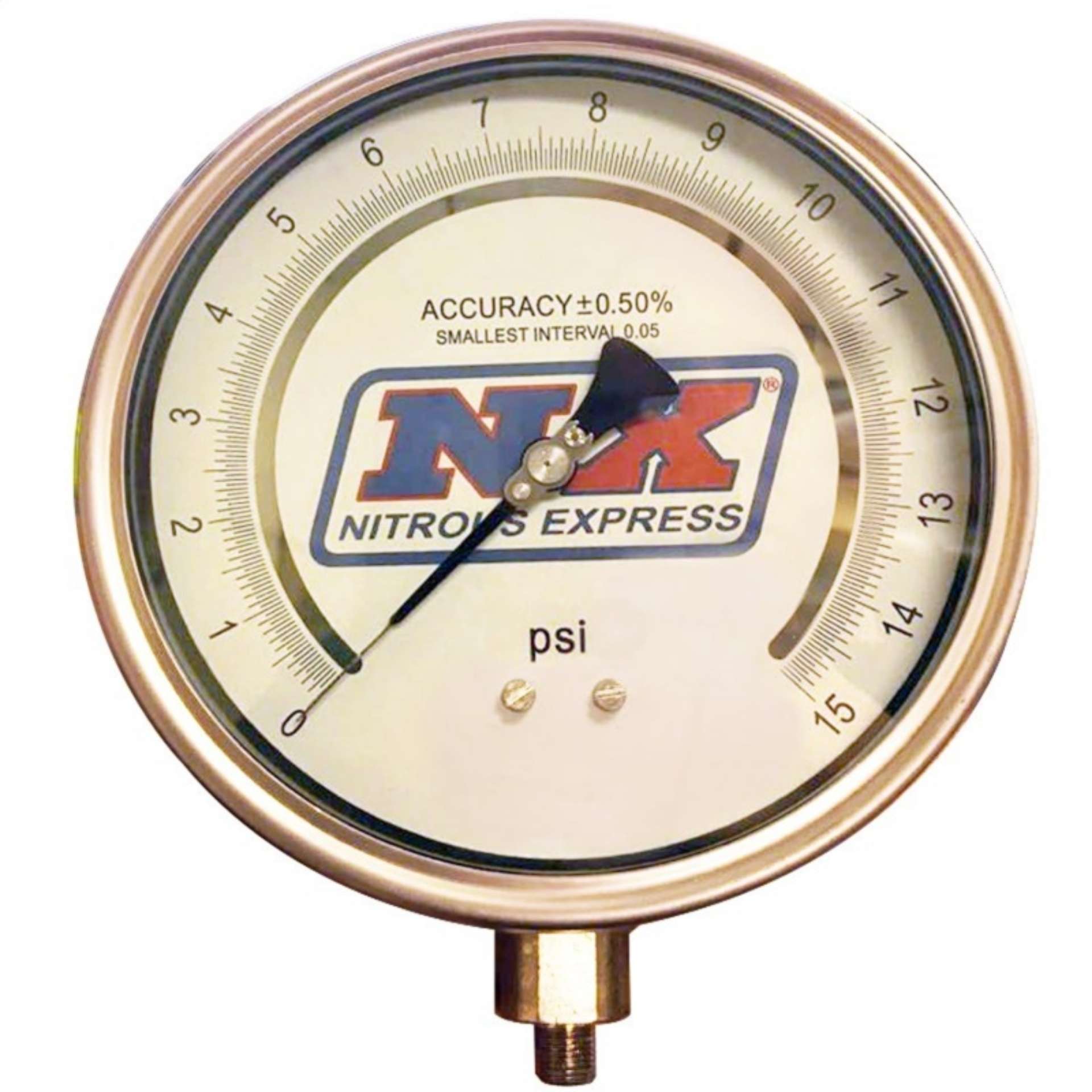 Picture of Nitrous Express 6 Certified Pressure Gauge Only Gauge From P-N 15529