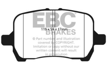 Picture of EBC 04-06 Chevrolet Cobalt 2-0 Supercharged Greenstuff Front Brake Pads